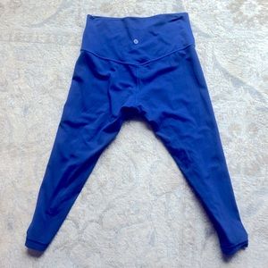 Lululemon Align Crop 19” inseam Leggings size 8 Blue